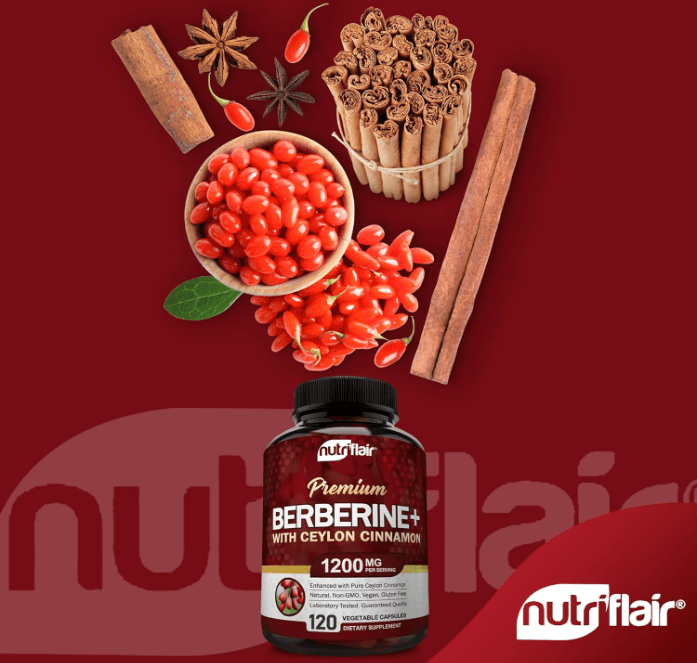 Berberina 1200 mg Premium 120 Cápsulas Nutriflair - Imagen 3