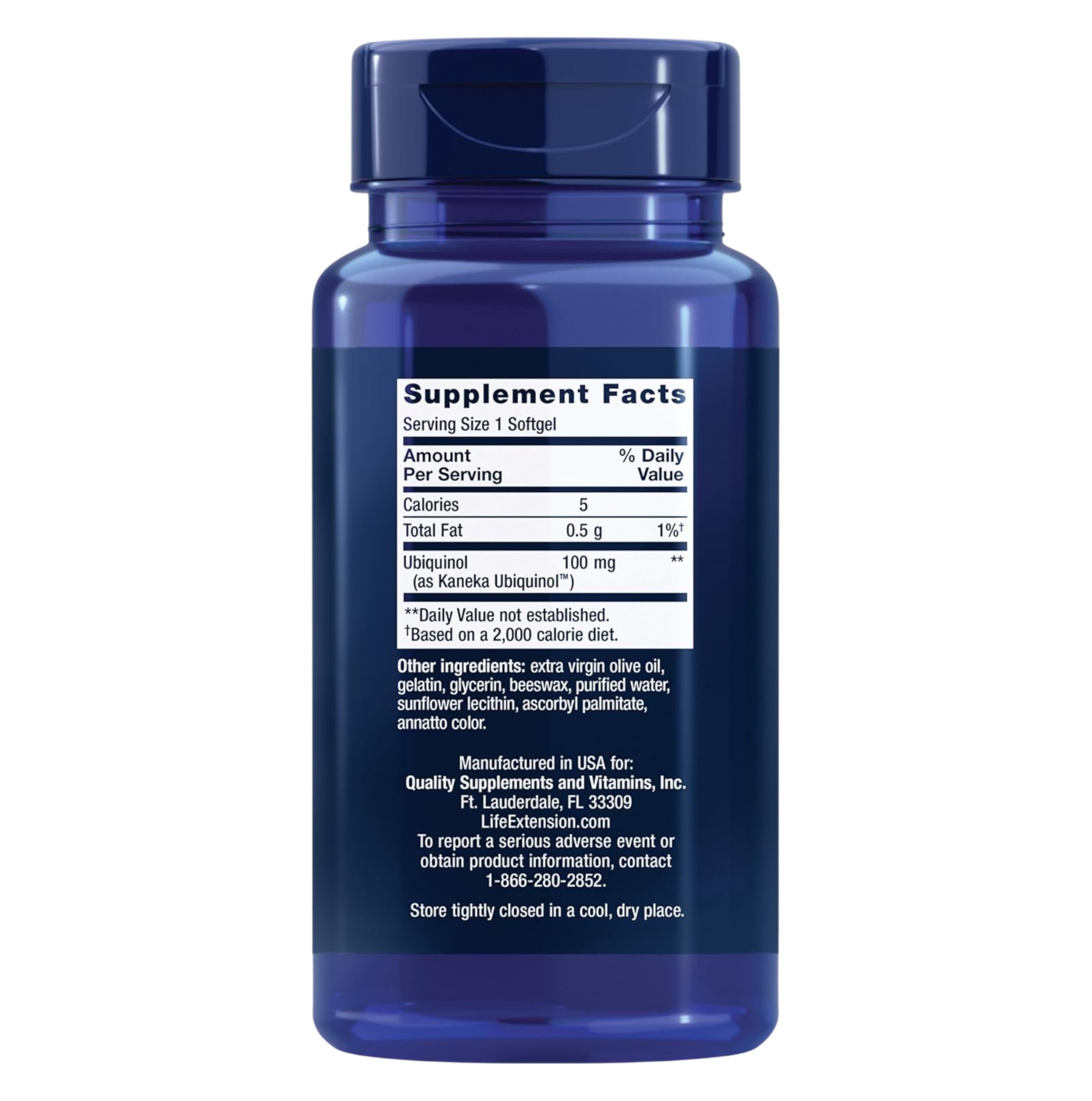 Super Ubiquinol COQ10 Life Extension 100 Mg 60 capsulas - Imagen 2