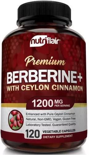 Berberina 1200 mg Premium 120 Cápsulas Nutriflair