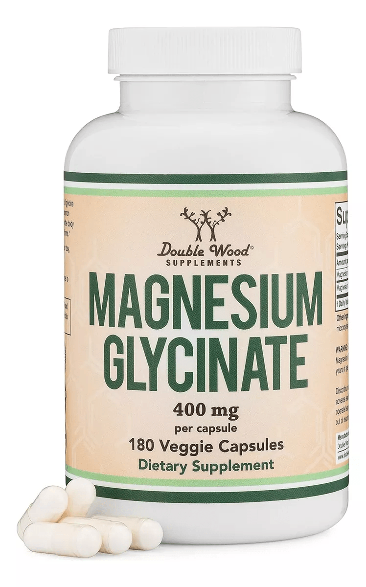 Glicinato De Magnesio 400 Mg 180 Capsulas Doublé Wood