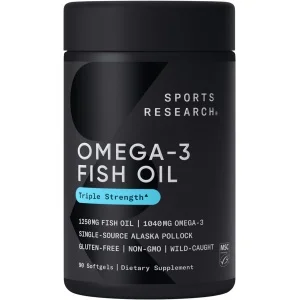 Omega-3 Fish Oil 90 Cap 1250 Mg Sports Research – Biogate Argentina
