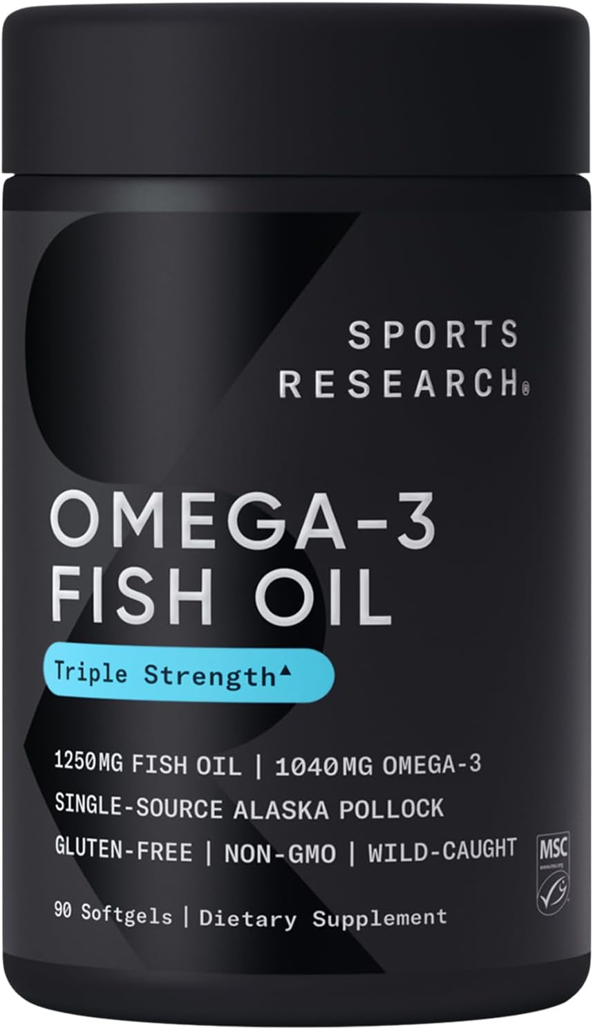Omega-3 Fish Oil 90 Cap 1250 Mg Sports Research
