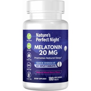 Melatonina Nature's Perfect Night 20 mg 180 Capsulas