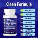 Melatonina Nature's Perfect Night 20 mg 180 Capsulas – Biogate Argentina