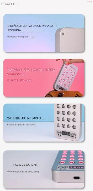 Mini Lámpara De Terapia De Luz Portátil Roja E Infrarroja Led - Imagen 7