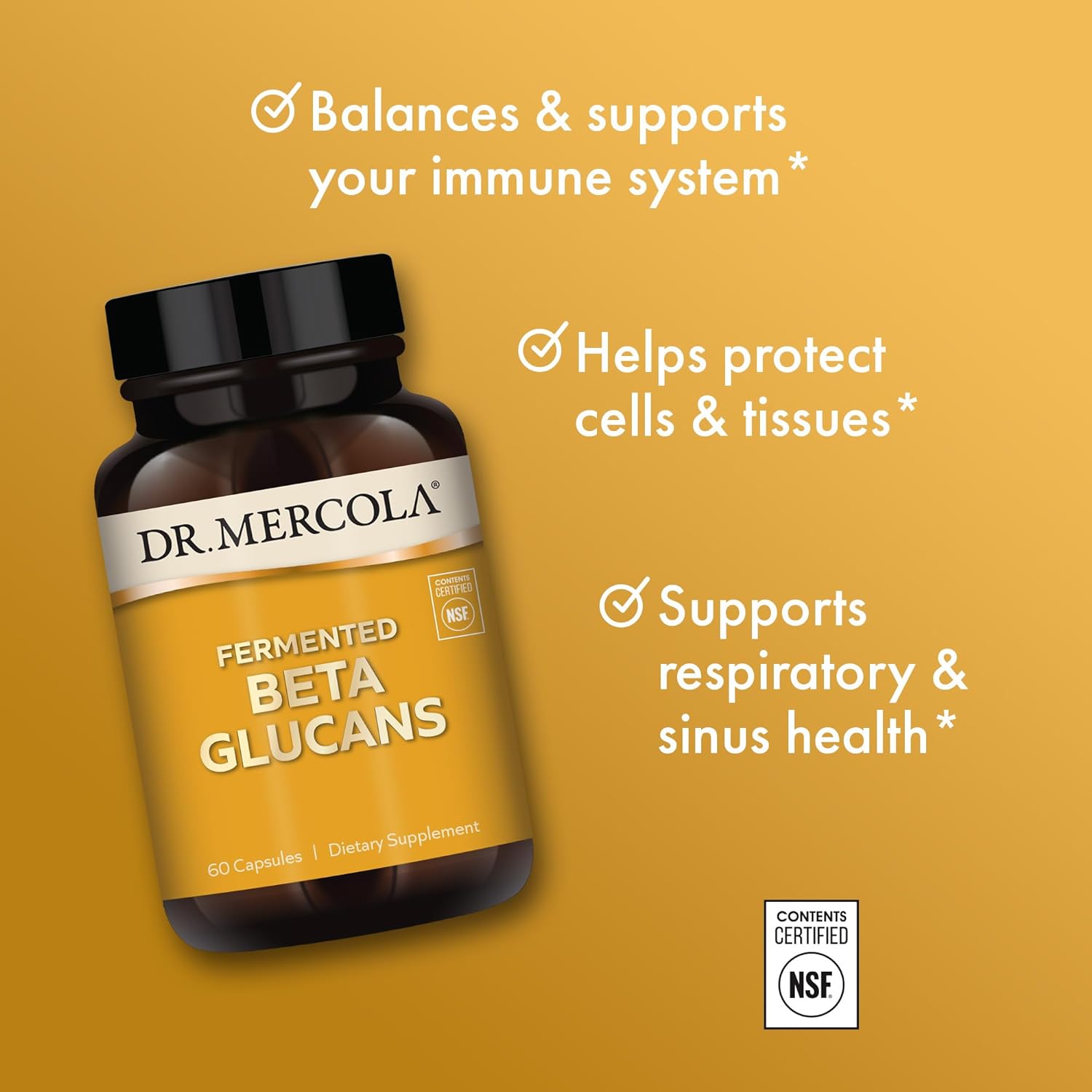Dr. Mercola Beta Glucanos Fermentados 60 cápsulas – Biogate Argentina