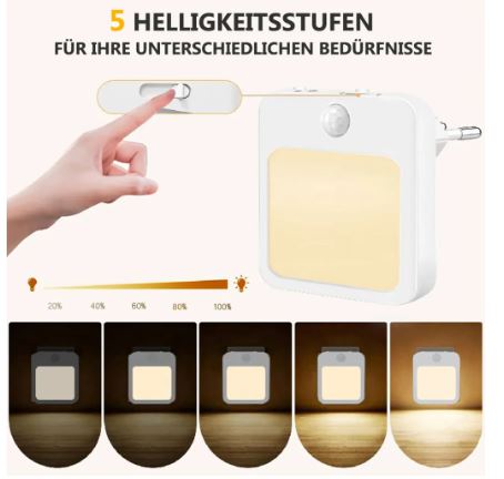 Luz Nocturna LED con Sensor de Movimiento 220V - Imagen 5