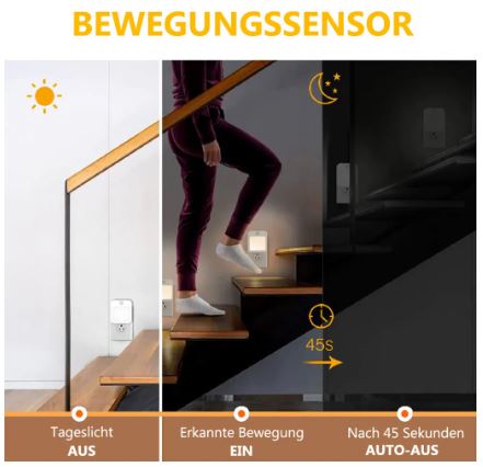 Luz Nocturna LED con Sensor de Movimiento 220V - Imagen 4