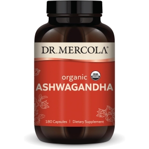 Dr. Mercola Ashwagandha Orgánica 800 Mg 180 Capsulas