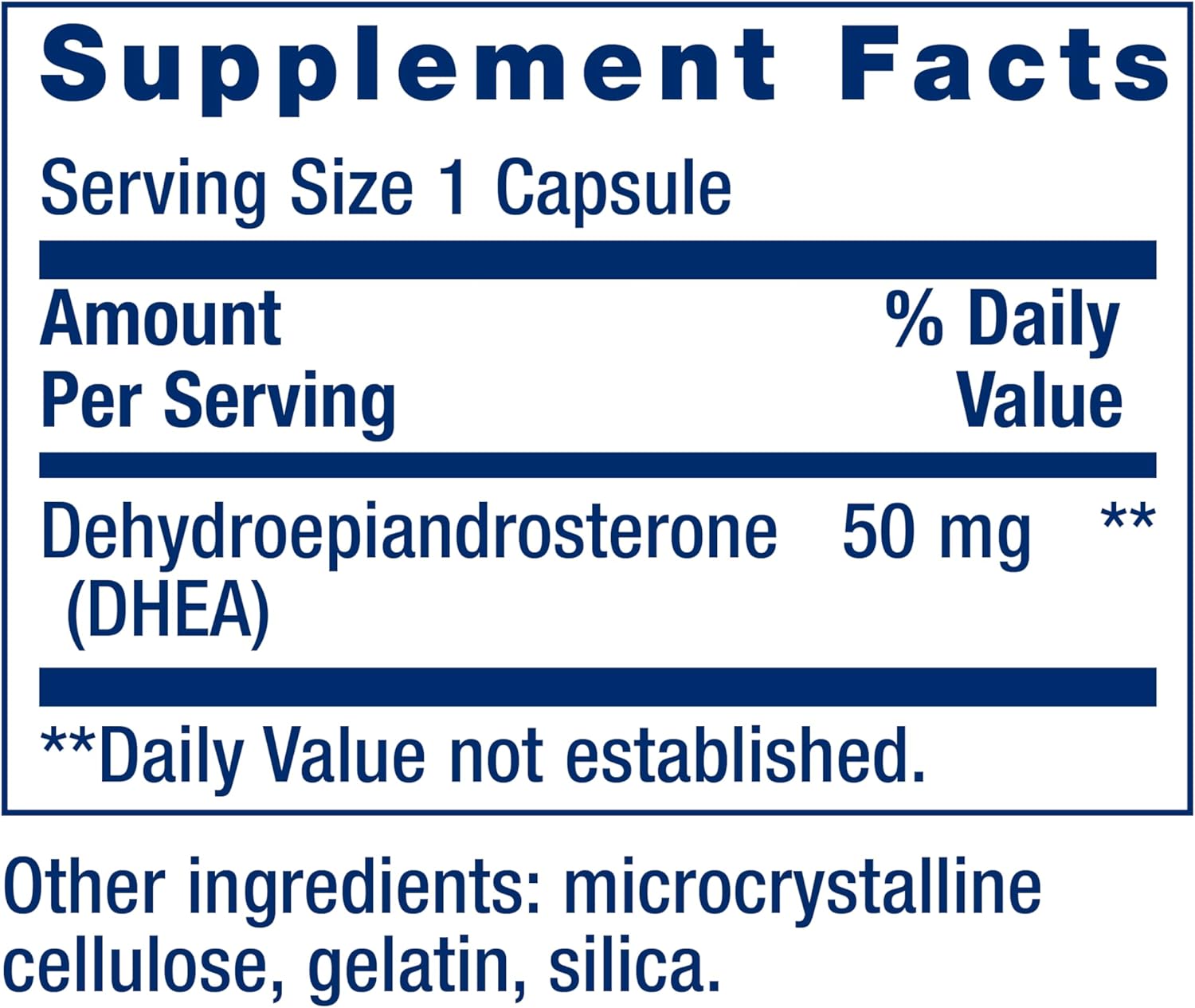Suplemento DHEA Life Extensión 50 Mg 60C - Imagen 3