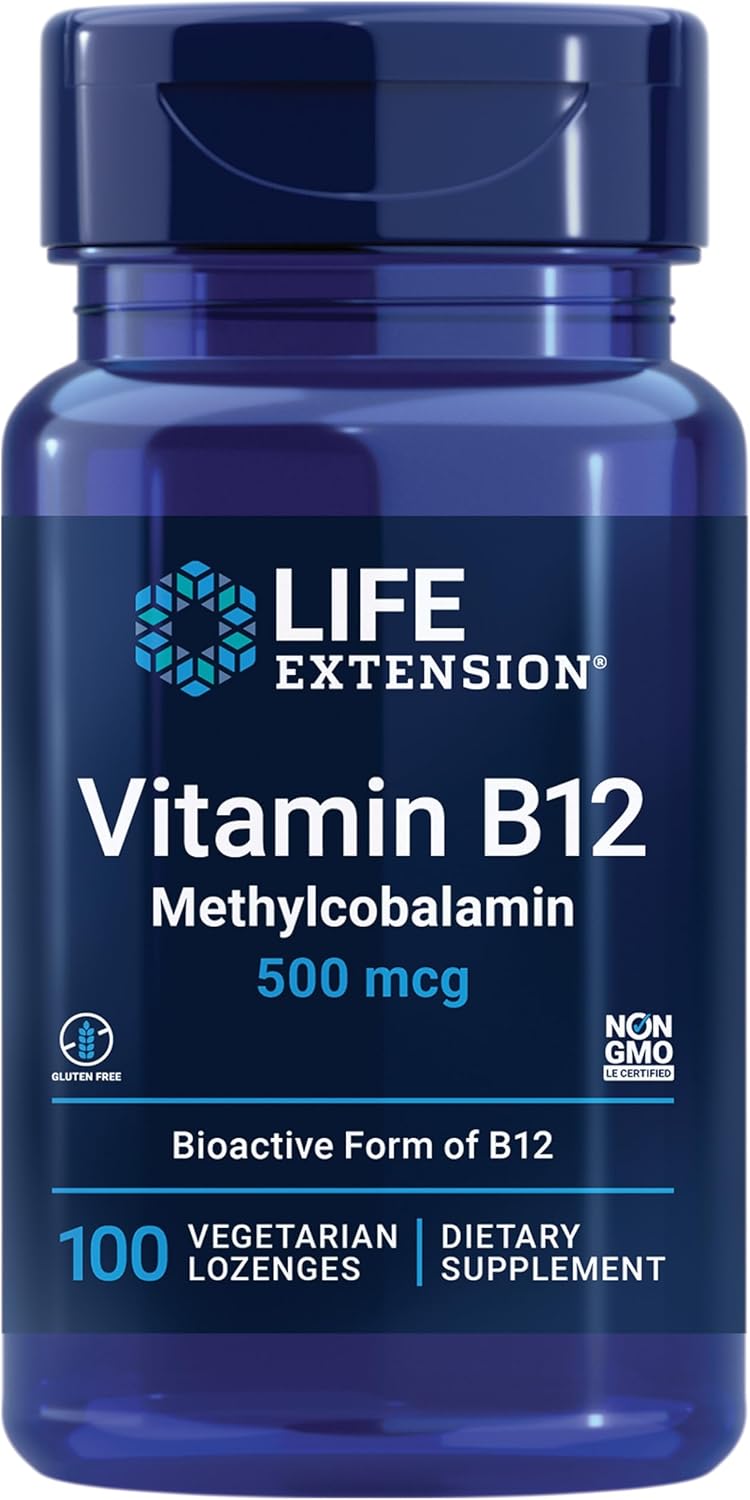 Suplemento Vitamina B12 Metilcobalamina Life Extension 500 Mcg 100C