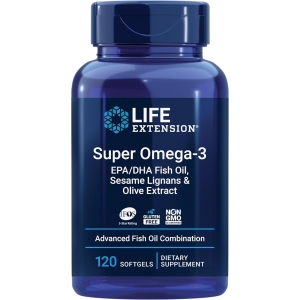 Suplemento Super Omega-3 EPA/DHA Life Extensión 120C