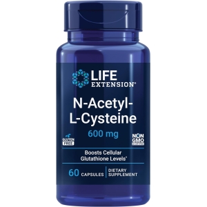 Suplemento N-Acetyl L-Cysteine Life Extension 600 Mg 60C