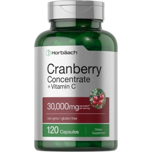 Cranberry 30,000 Mg + Vitamina C 120 Capsulas Horbaach