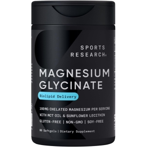 Glicinato De Magnesio 160 Mg 60 Capsulas Sports Research