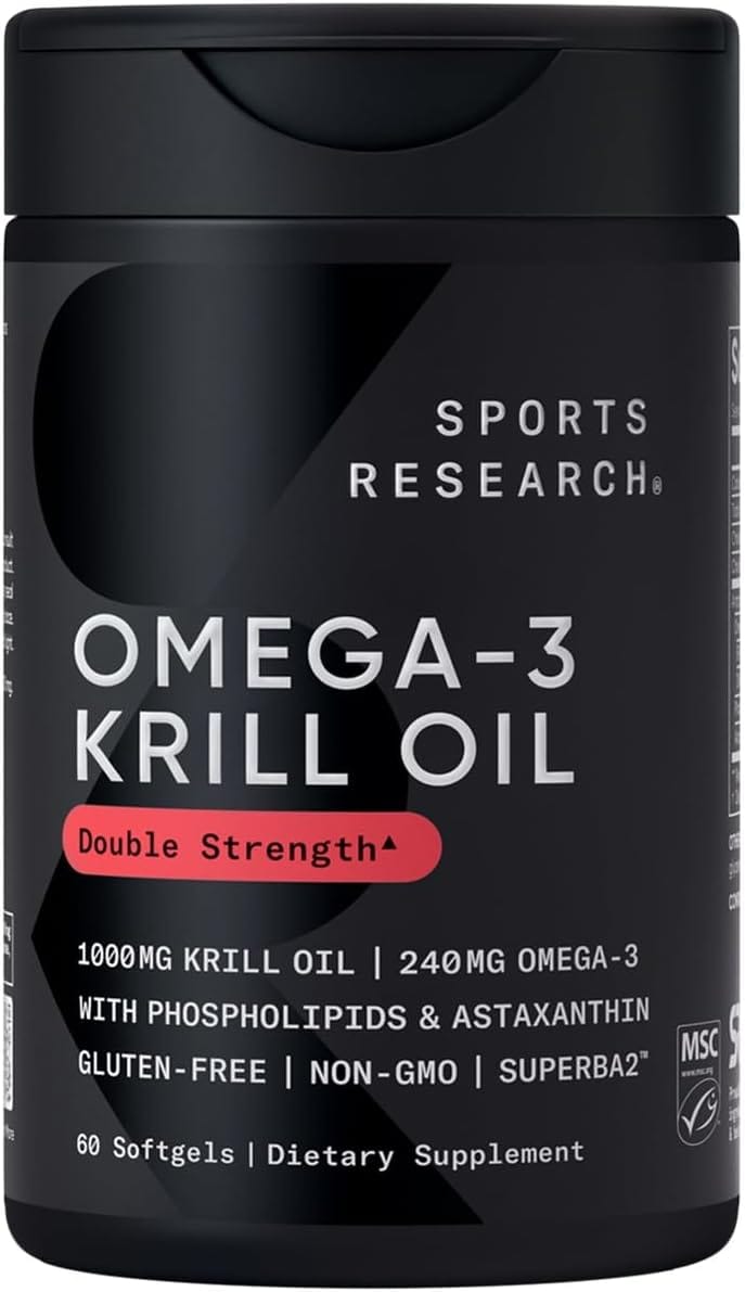 Omega-3 Krill Oil Astaxanthin 60 Capsulas Sports Research