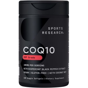 COQ10 100 Mg Máxima Absorción 120 Capsulas Sports Research