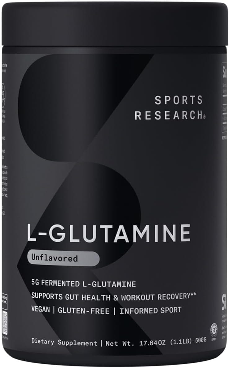 L-Glutamina 500 G 100 Porciones Sports Research – Biogate Argentina