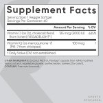 Vitamina D3 + K2 2 En 1 60 Capsulas Sports Research – Biogate Argentina