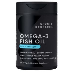 Omega-3 Fish Oil 180 Capsulas 1250 Mg Sports Research
