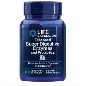 Enzimas y Probioticos Superdigestivos 60 Capsulas Life Extension
