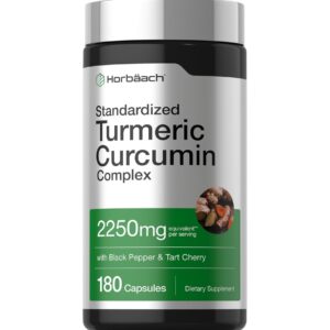 Turmeric Curcumin Horbaach 2250 Mg 180 Capsulas