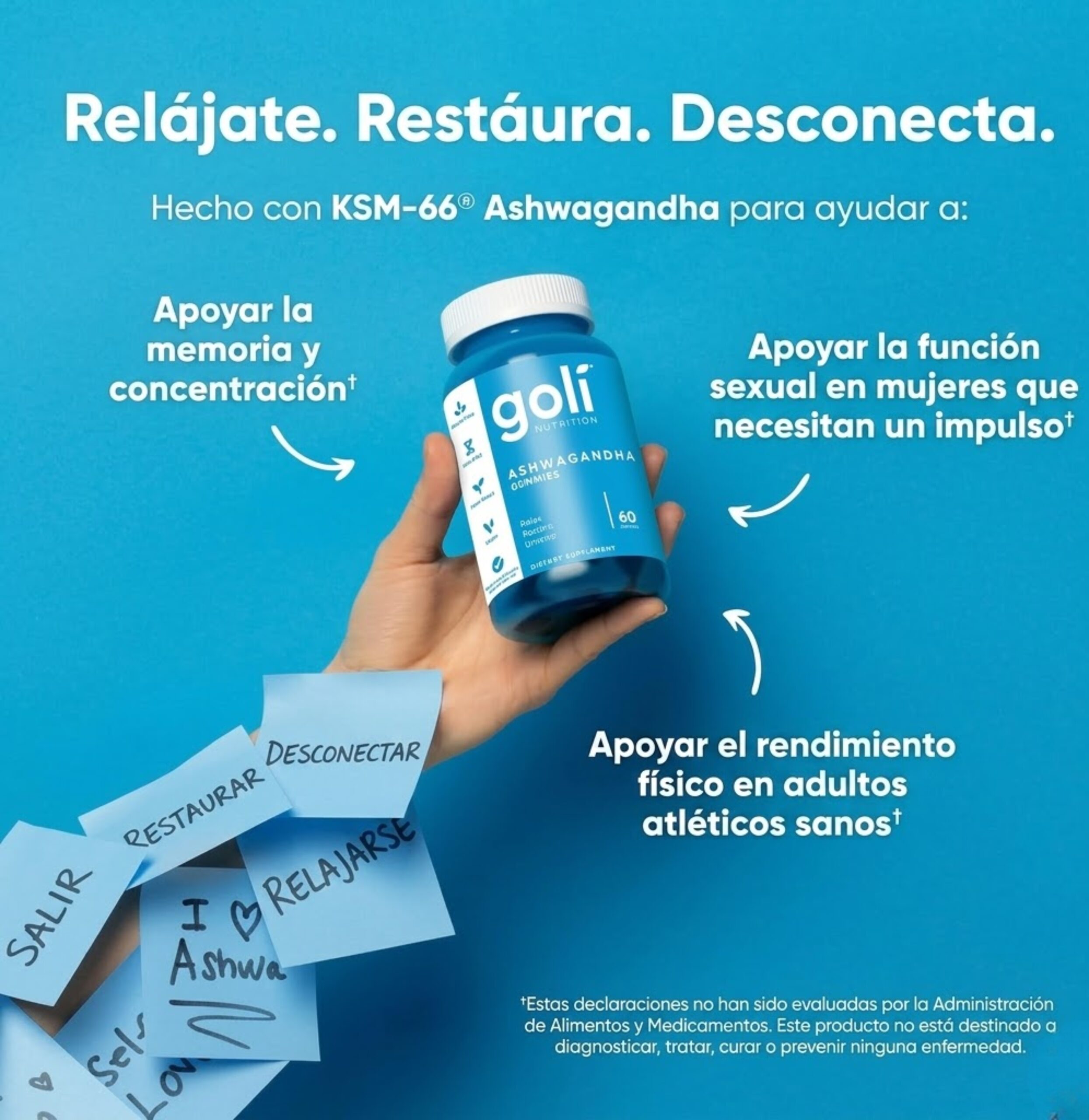 Suplemento 60 Gomitas Goli Ashwagandha Y Vitamina D Ksm-66 – Biogate Argentina