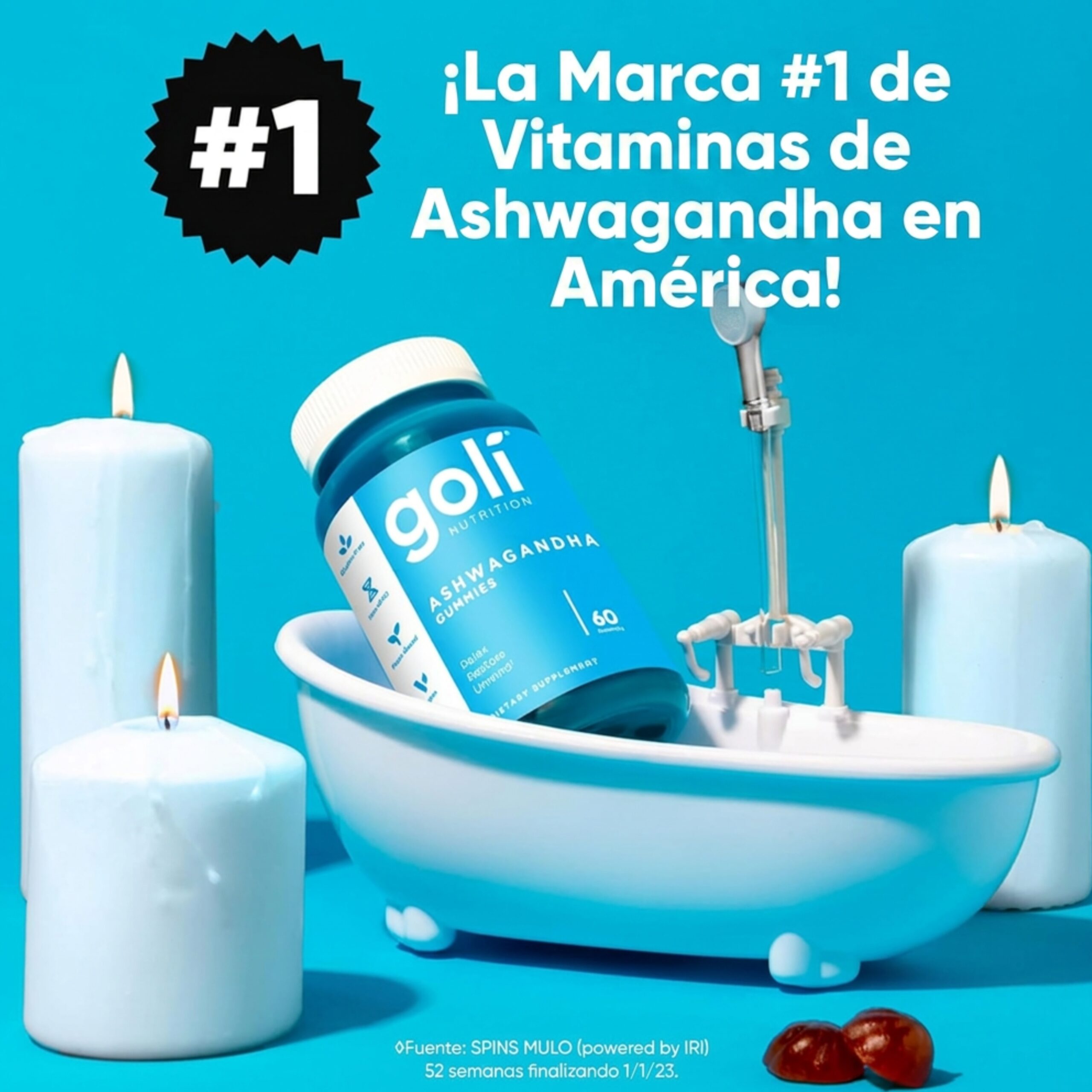 Suplemento 60 Gomitas Goli Ashwagandha Y Vitamina D Ksm-66 – Biogate Argentina