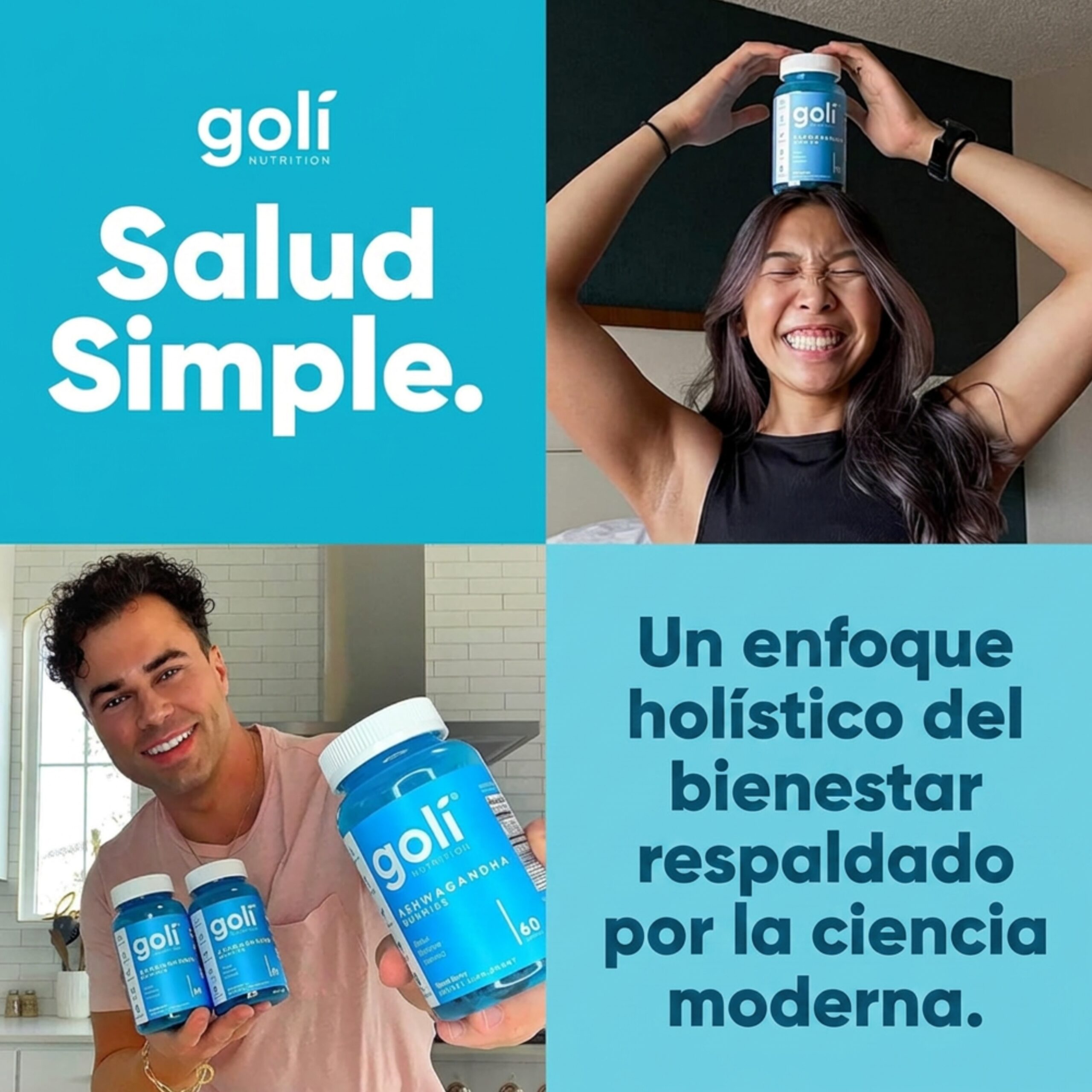Suplemento 60 Gomitas Goli Ashwagandha Y Vitamina D Ksm-66 – Biogate Argentina