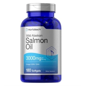 Suplemento Aceite De Salmon Horbaach 3000 Mg 180 Capsulas