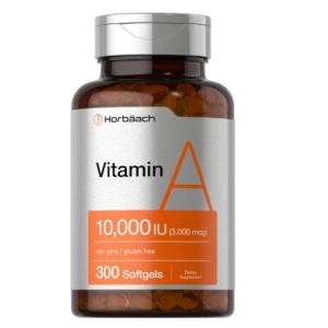Suplemento Vitamina A 10.000 IU Horbaach 300 Capsulas