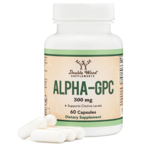 Suplemento Alpha Gpc Double Wood 300 Mg 60 Capsulas