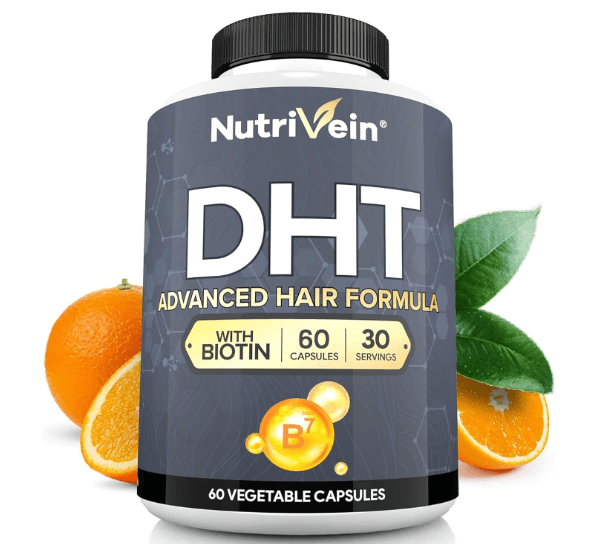 Suplemento Bloqueador DHT Nutrivein Con Biotina Crecimiento De Cabello 60 Capsulas – Biogate Argentina