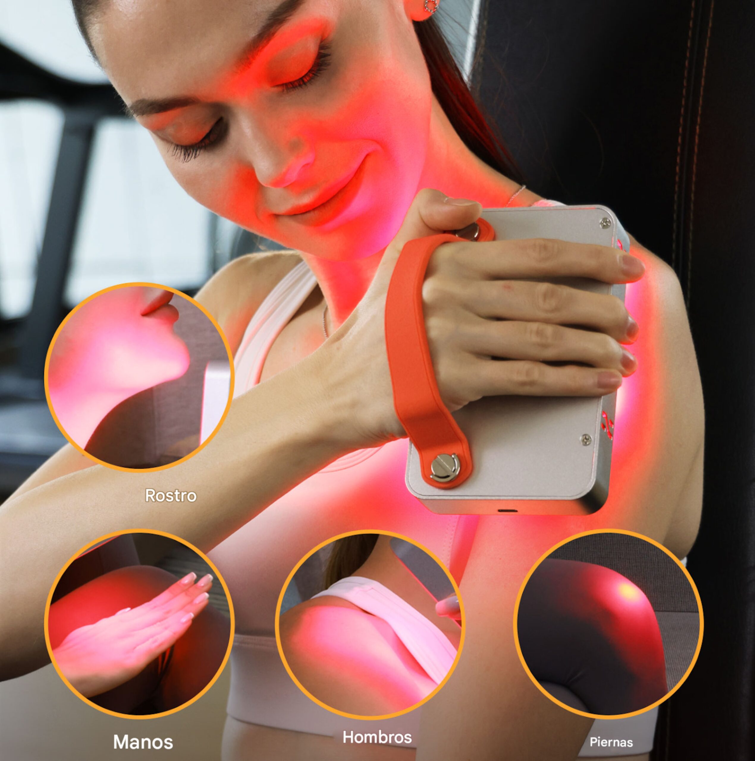 Panel De Terapia De Luz Infrarroja E Roja De Mano Portátil – Biogate Argentina
