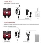 Rodillera de Terapia de luz Roja e Infrarroja 660nm y 850nm – Biogate Argentina