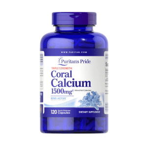 Triple Potencia Coral de Calcio 1500 mg 120 capsulas Puritan's Pride