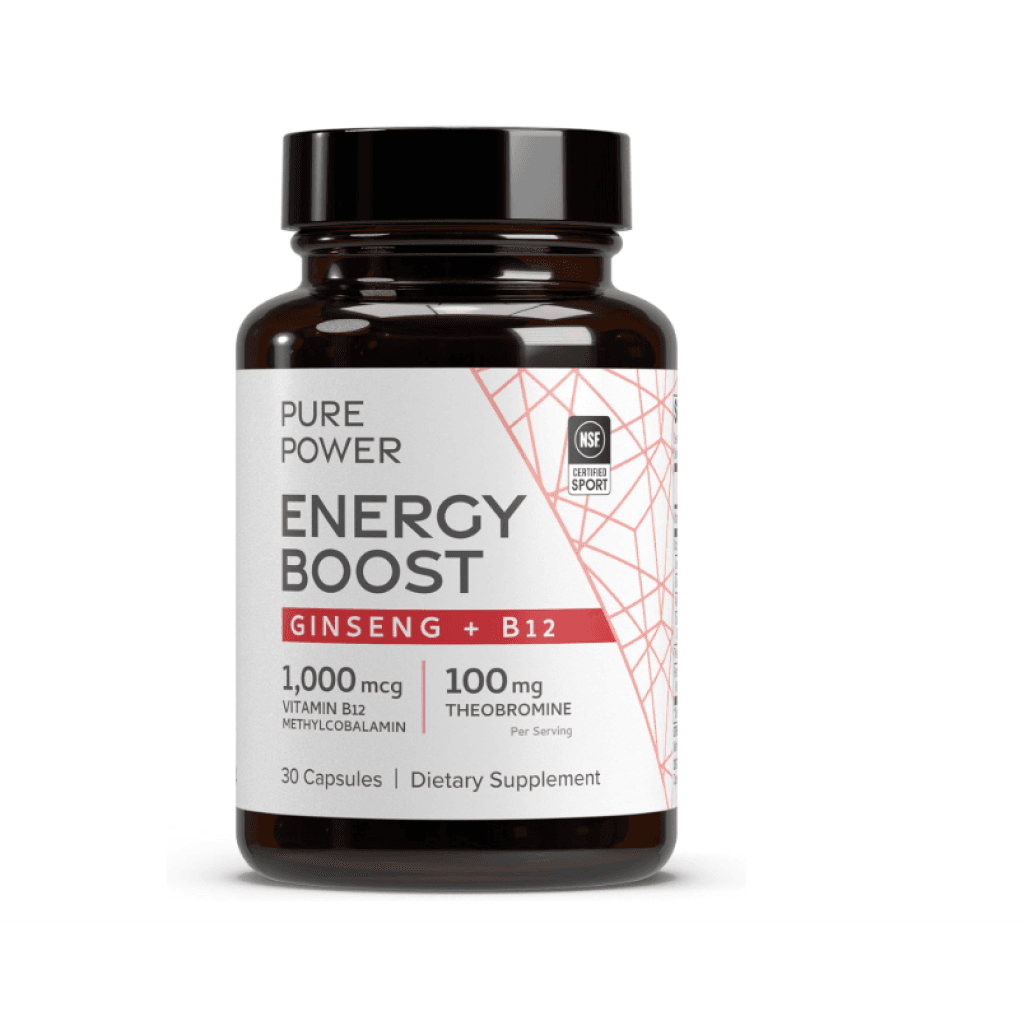 Pure Power Energy Boost Ginseng + B12 30 Cápsulas Dr. Mercola – Biogate Argentina