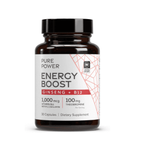 Pure Power Energy Boost Ginseng + B12 30 Cápsulas Dr. Mercola