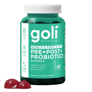 Gomitas Pre+Post+Probióticos, 60 unidades Goli