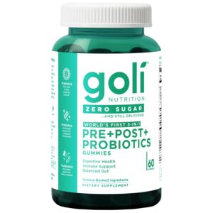 Gomitas Goli Cero Azucar Pre Post Probióticos 60 Unidades