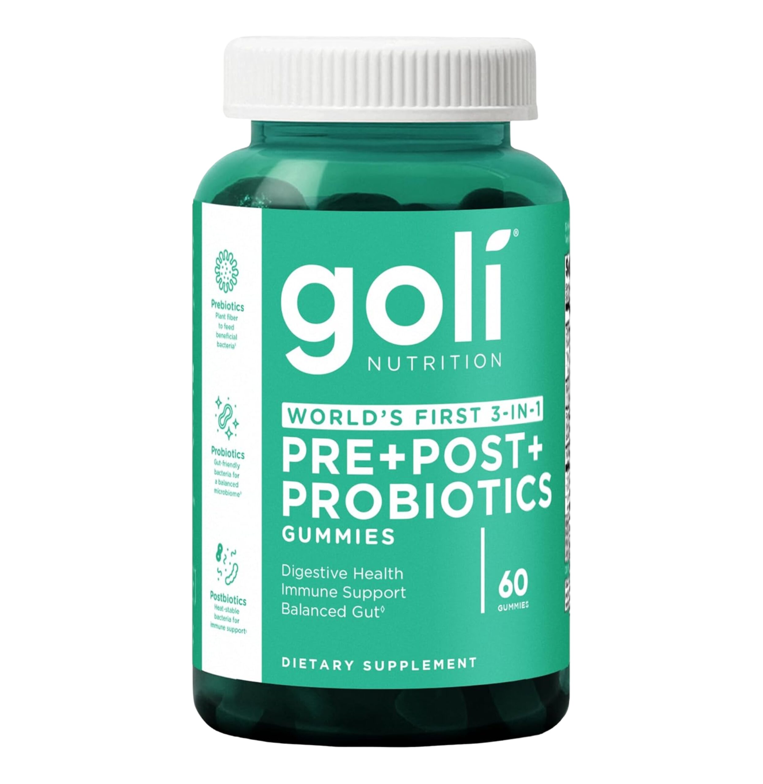 Gomitas Goli 3 en 1 de Probióticos, 60 unidades