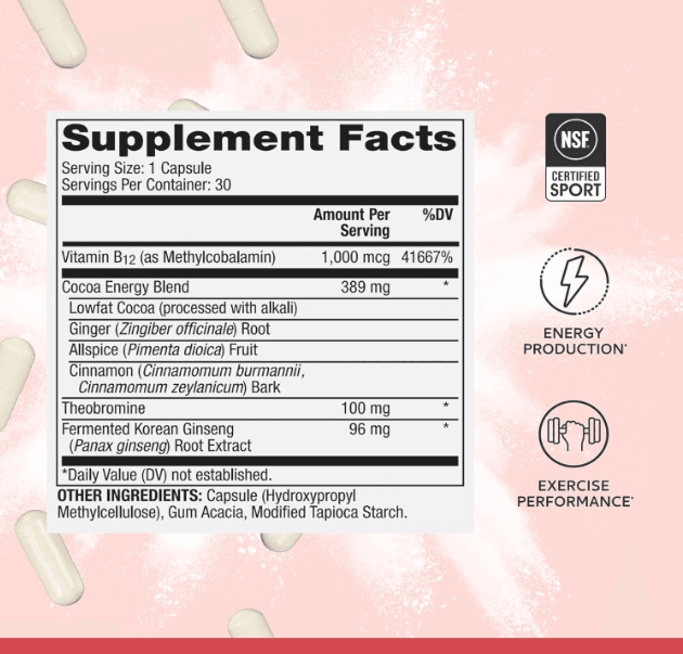 Pure Power Energy Boost Ginseng + B12 30 Cápsulas Dr. Mercola - Imagen 3