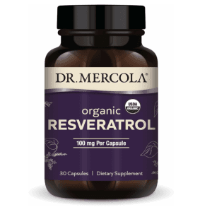 Resveratrol Orgánico, 100 mg 30 cápsulas Dr. Mercola