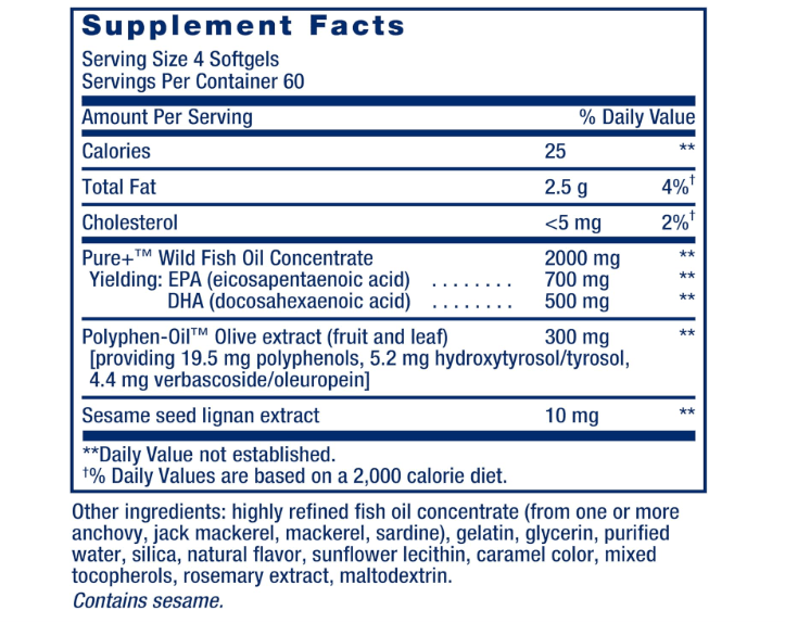 Super Omega-3 EPA/DHA 240 Tabletas Life Extension – Biogate Argentina