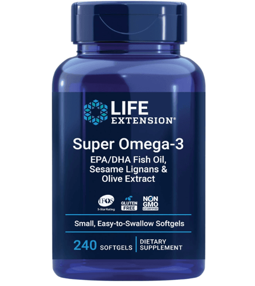 Super Omega-3 EPA/DHA 240 Tabletas Life Extension – Biogate Argentina
