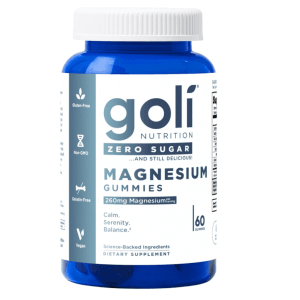Gomitas de Magnesio 260 mg  60 unidades Cero Azucar Goli