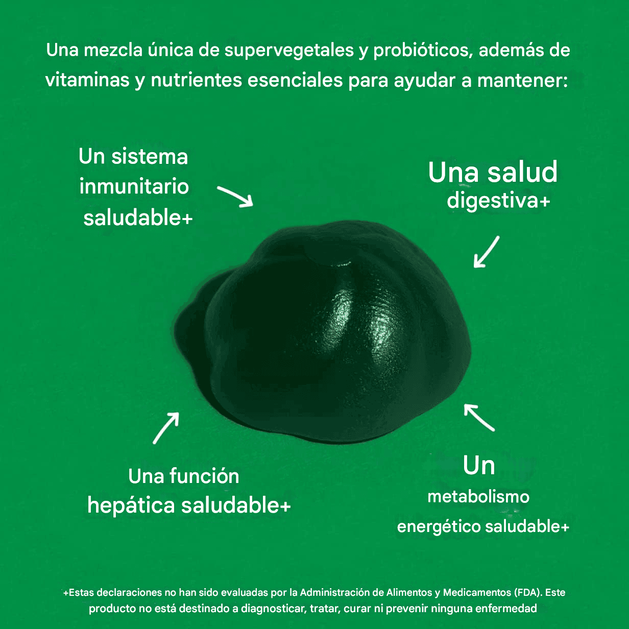 Goli Supergreens Gomitas de Vitaminas 60 unidades - Imagen 3