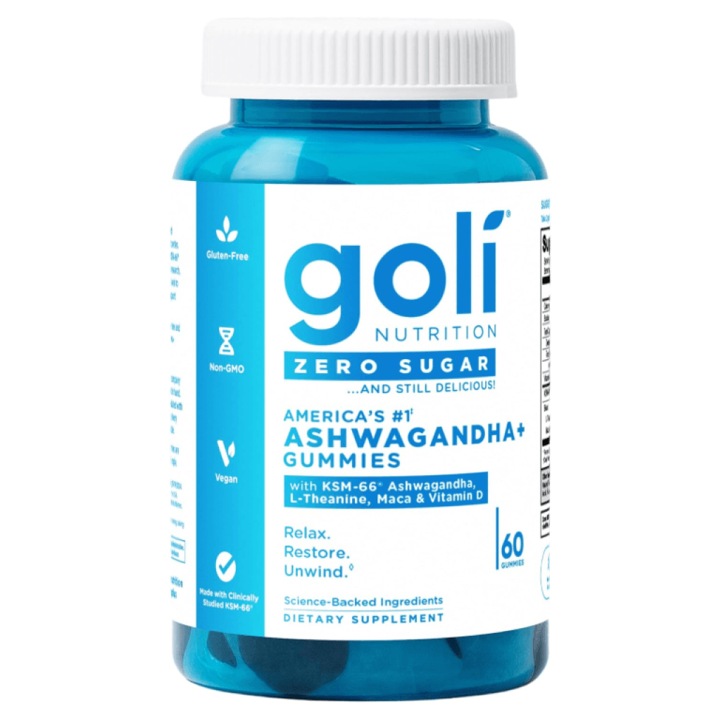 Goli Ashwagandha sin azúcar y vitamina D, maca, gomitas de L-teanina 60 unidades – Biogate Argentina