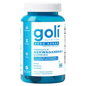 Goli Ashwagandha sin azúcar y vitamina D, maca, gomitas de L-teanina 60 unidades – Biogate Argentina