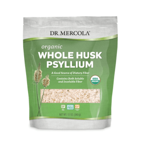 Cáscara entera de Psyllium Orgánica Dr. Mercola 68 porciones (355 g)